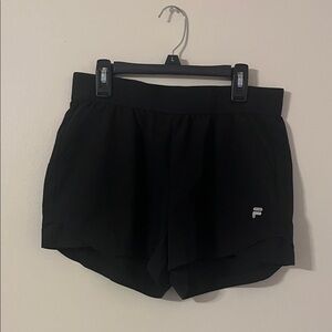 Fila Women's Black Athletic Shorts
